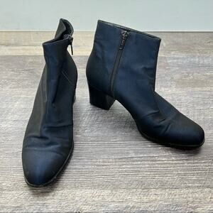 Brunella 37 metallic blue heeled ankle boots booties size 6.5 6 1/2 B119
